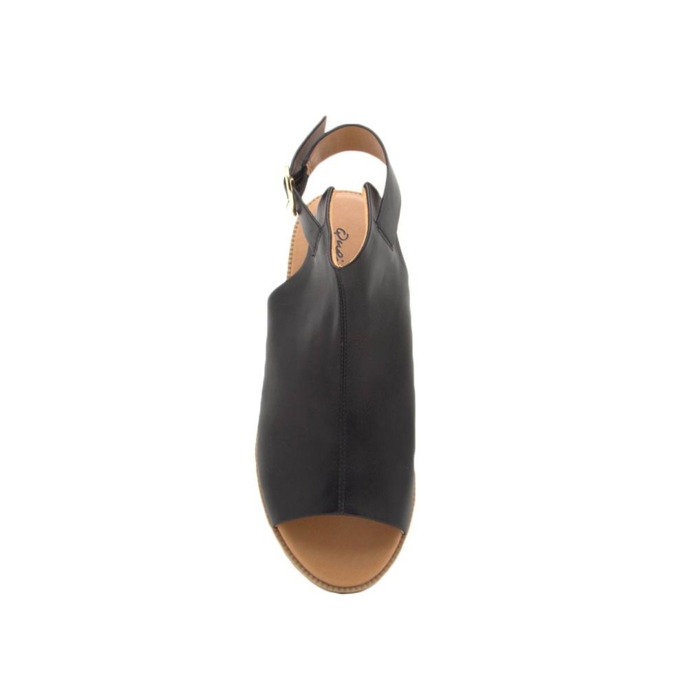 Black Open Toe Mule Sandals Size 10 - Picture 3 of 4